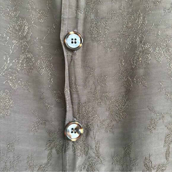 BRYN WALKER Shirt Top Womens Size Medium Embroidered Boho Pockets Lagenlook - Picture 4 of 7